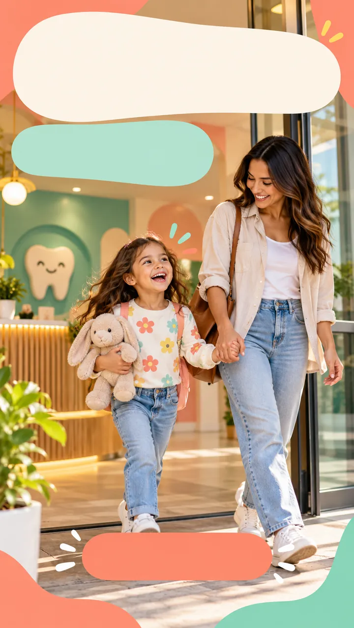 Family Smiles story design template for dental brands