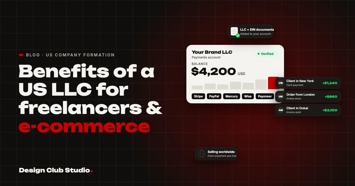 Benefits of a US LLC for freelancers and e-commerce